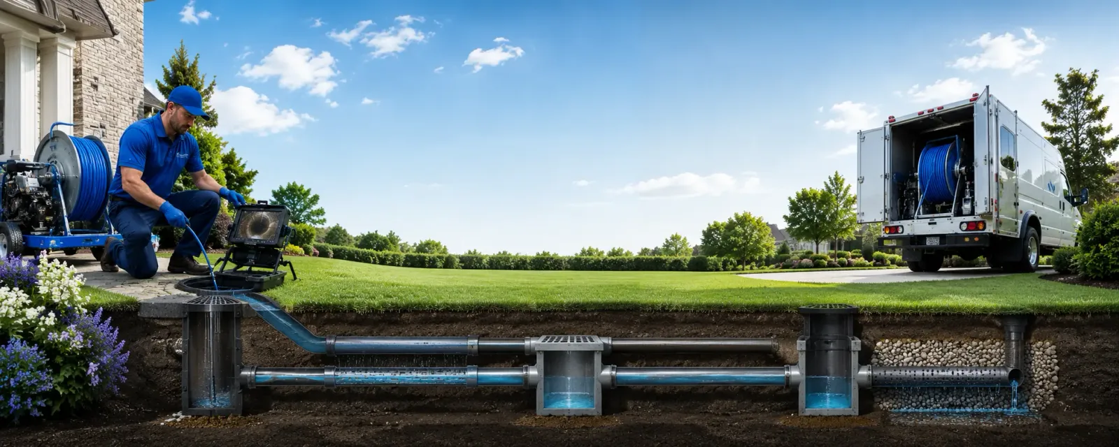 Outdoor drain cleaning information for Hartsville, IN